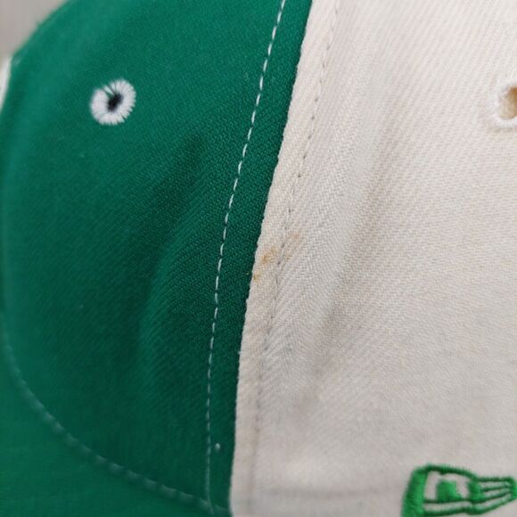 VTG Boston Celtics Hat Cap 7 1/2 New Era 59FIFTY Wool Fitted Two Tone USA NBA - Picture 6 of 13